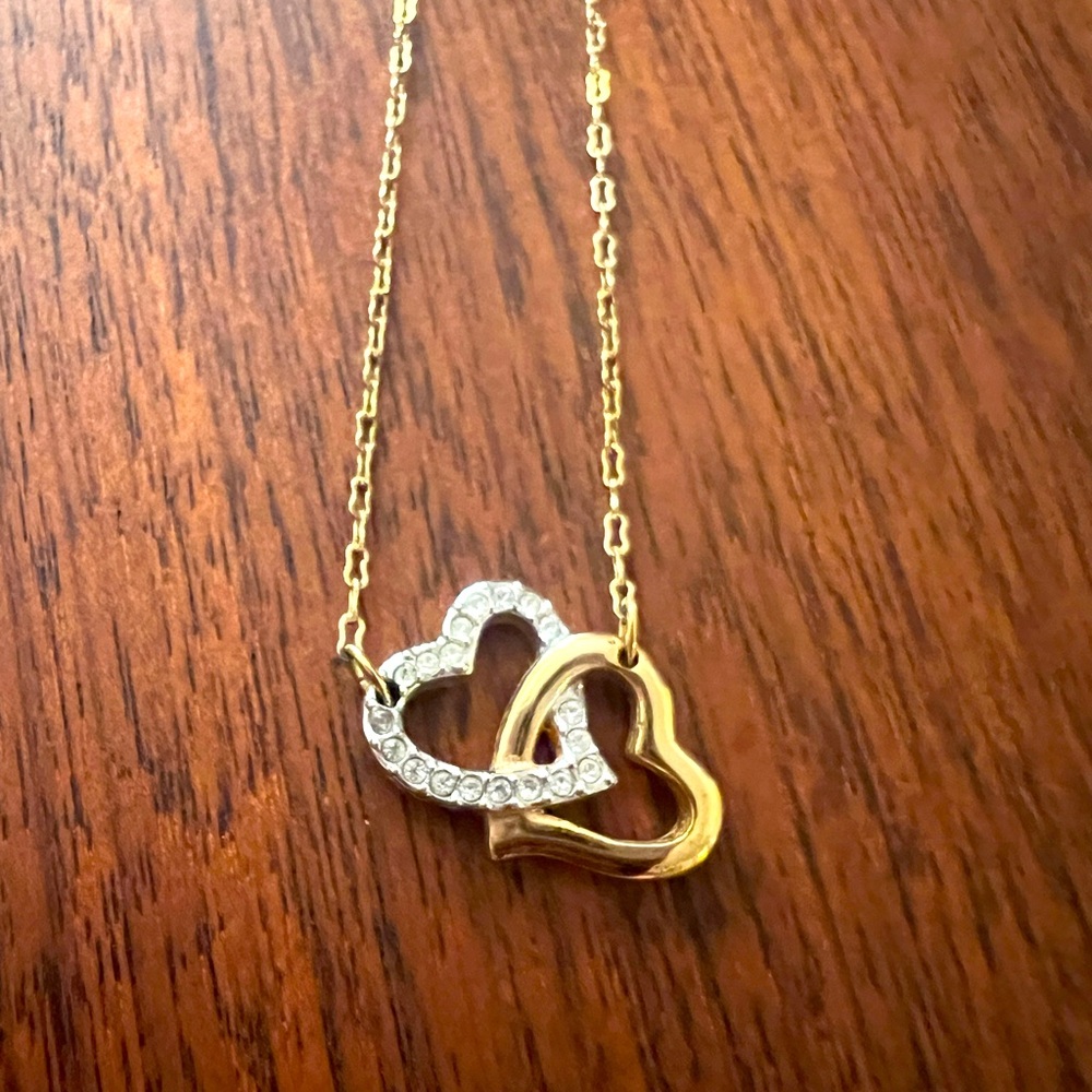 Swarovski Double Heart Necklace